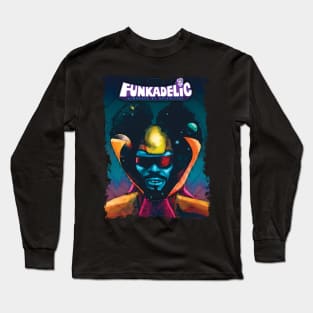 Sonic Funk Voyage Explore the Galaxy of Style with Funkadelics Threads Long Sleeve T-Shirt